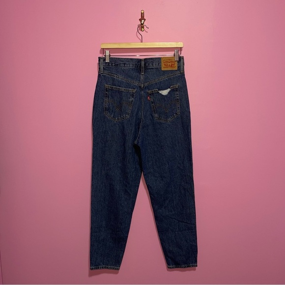 Levi's Jeans Women's Size 28‎ Blue Wash Denim High Waisted Mom Jeans Distressed - Picture 10 of 15